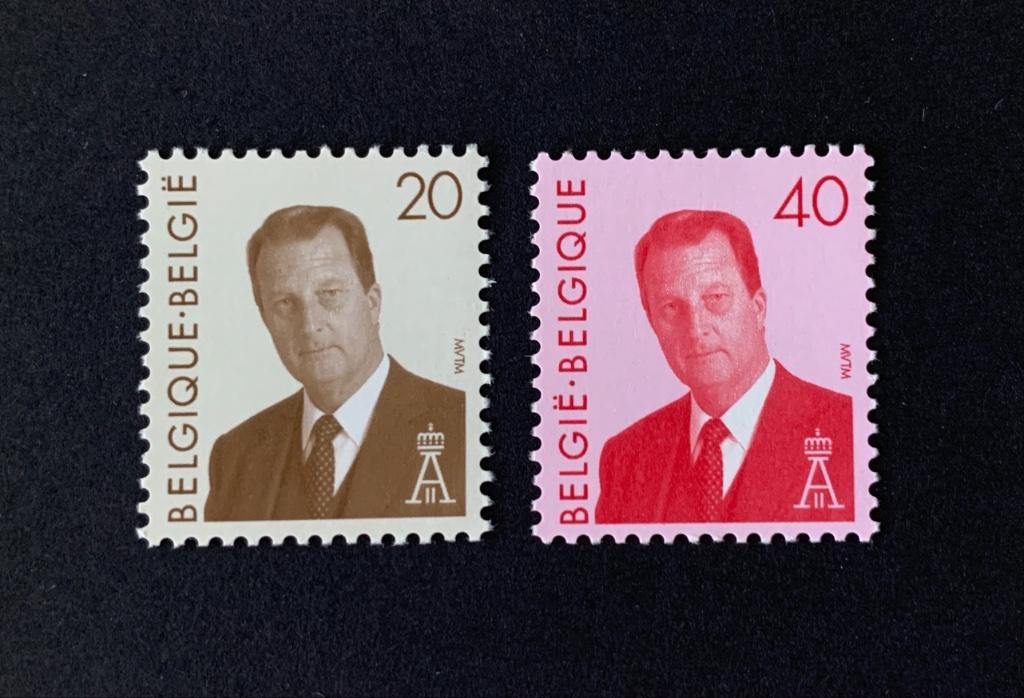 België 1994 obp 2559-60 **, Envoi, Non oblitéré, Maison royale