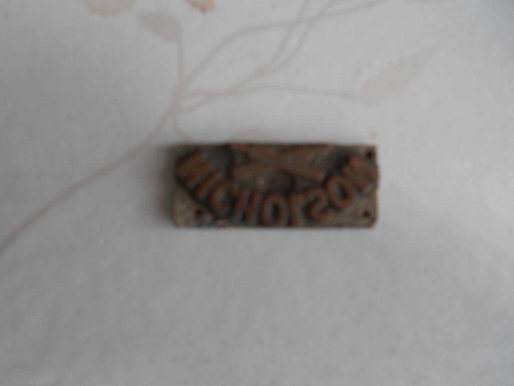 Cachet avec inscription "Nicholson", Enlèvement ou Envoi, Utilisé
