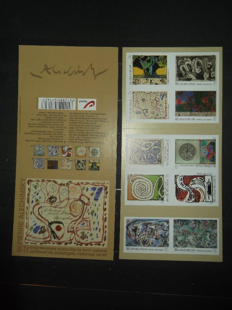 B129 Pierre Alechinsky MNH, Postzegels en Munten, Ophalen of Verzenden, Postfris, Frankeerzegel