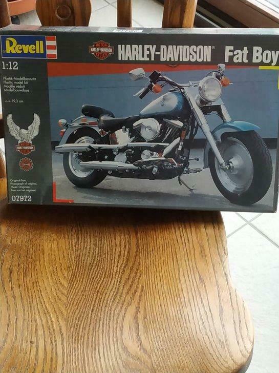 Revell model reduit Harley Davidson Fat Boy 1/12 Vintage, Ophalen, Nieuw