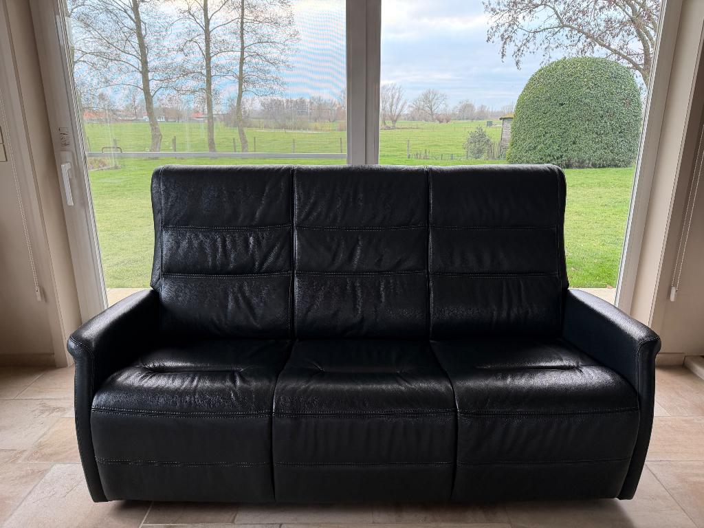 Siège en cuir et fauteuil inclinable, Enlèvement ou Envoi, Utilisé, Banc droit, Cuir