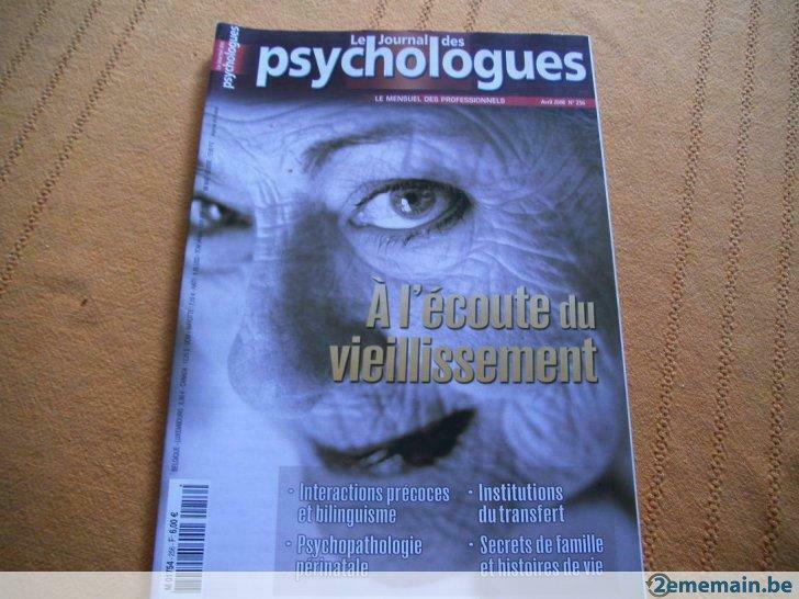 journal des psychologues."a l'écoute du vieillissement"., Verzenden, Gelezen
