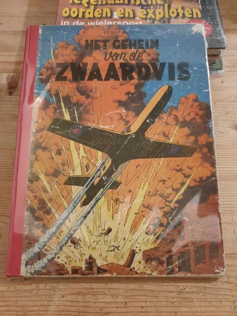 HET GEHEIM van de ZWAARDVIS Edgar(d) (P) Jacobs 1950 1edruk, Livres, BD, Utilisé, Une BD, Enlèvement ou Envoi