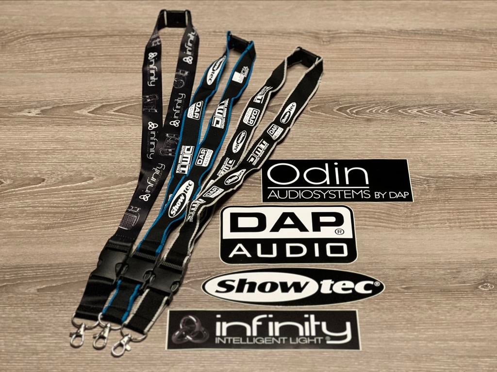 Merchandising DAP Audio, Showtec, Odin, Infinity, DMT, Muziek en Instrumenten, Ophalen of Verzenden