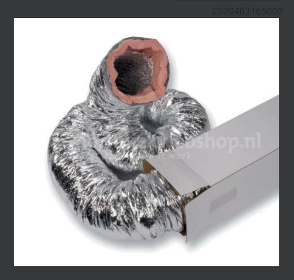 Sonoflex luchtkanaal ventilatiebuizen geïsoleerd 152mm, Ophalen, Nieuw