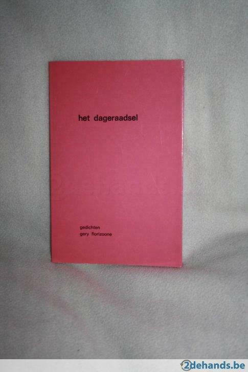 Perfecte staat ! Het dageraadsel gedichten Gery Florizoone, Ophalen of Verzenden, Gelezen
