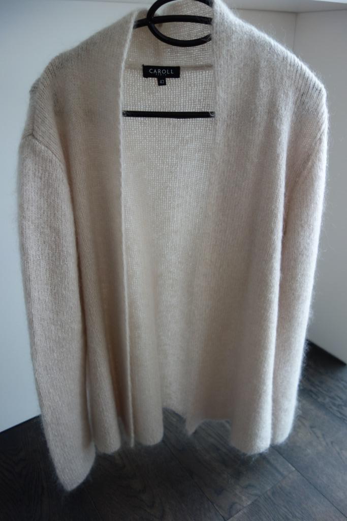 Gilet ouvert beige clair "CAROLL", CAROLL, Envoi, Porté, Beige