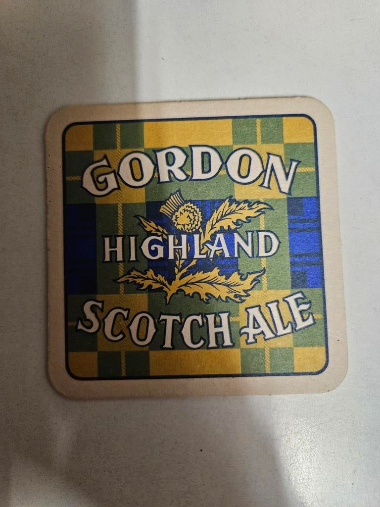 Oud bierviltje Gordon scotch ale, Verzamelen, Ophalen of Verzenden