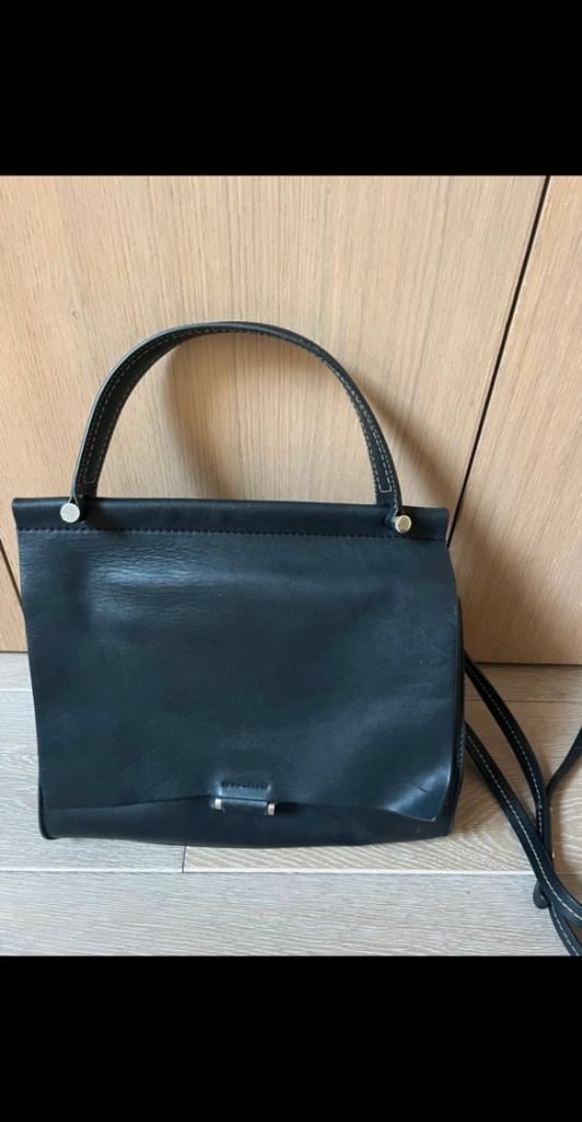 Zwarte handtas By Malene Birger, Ophalen of Verzenden, Gebruikt, Zwart, Handtas