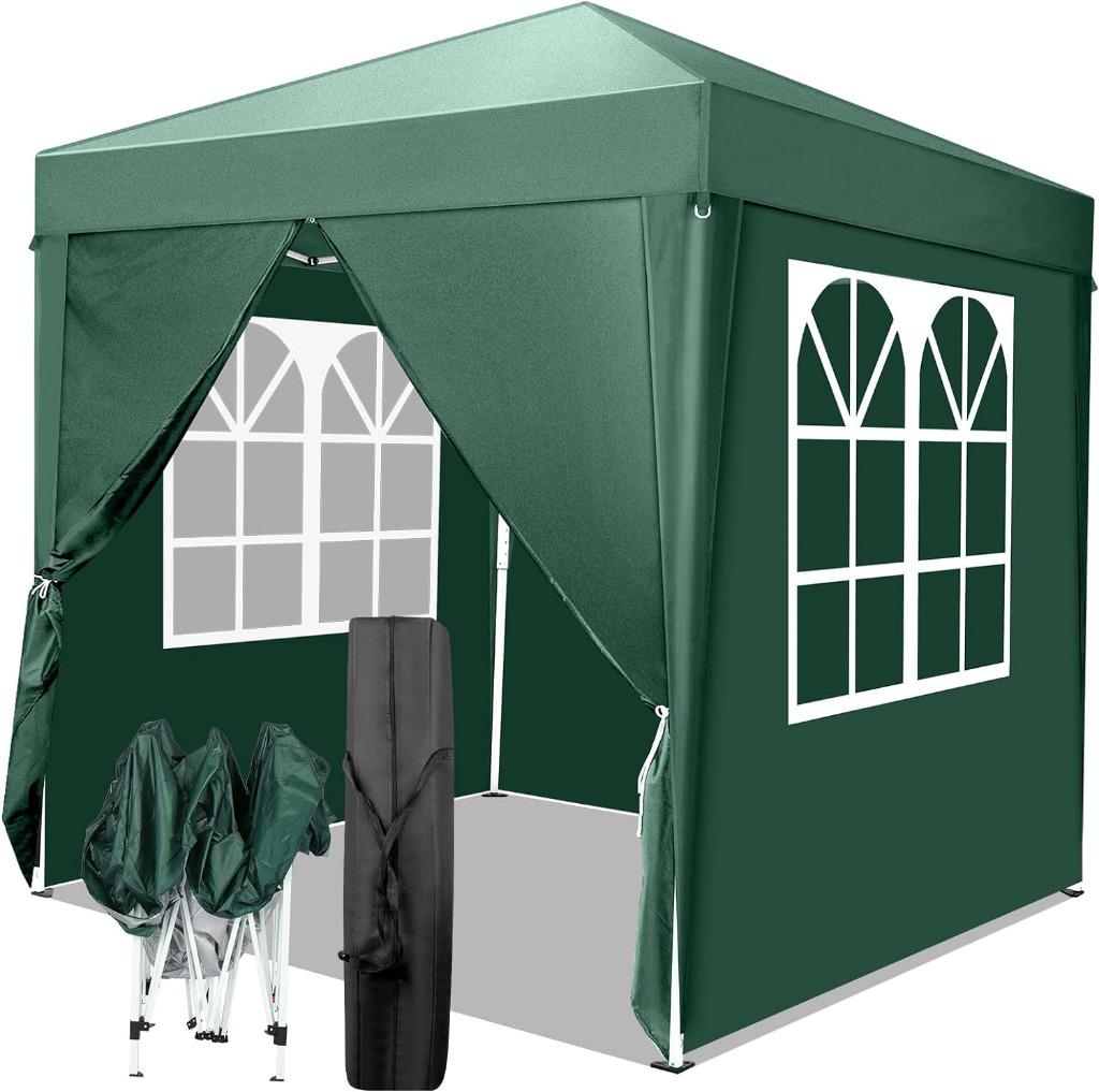 Sterke Easy-Up Visserstent Vouwtent 2x2m Hard Staal.Groen, Ophalen of Verzenden, Nieuw
