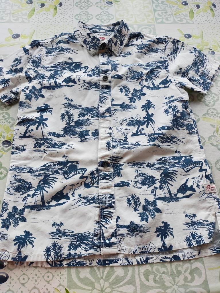 Mooie hemd Petrol met korte mouw.Maat 164., Kleding | Heren, Ophalen, Zo goed als nieuw