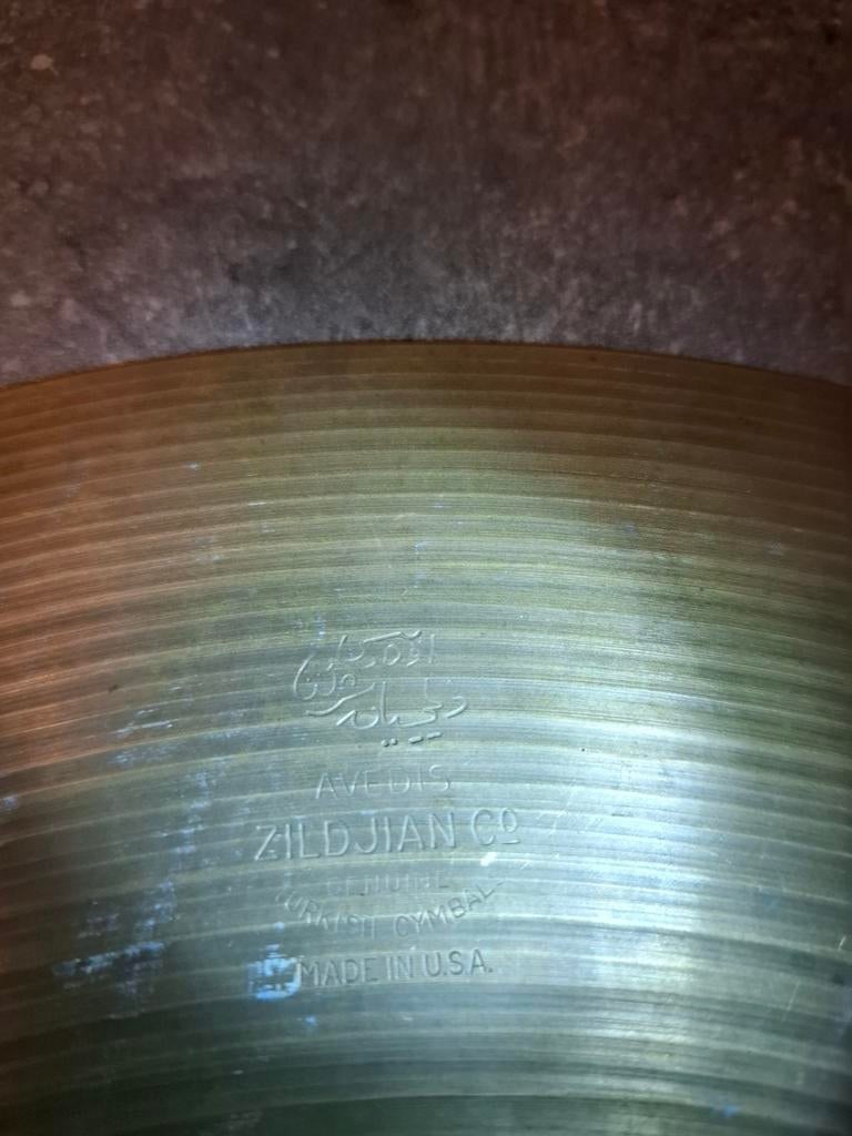Vintage Avedis Zildjian des années 1970 Crash 16 pouces pour, Enlèvement ou Envoi, Comme neuf