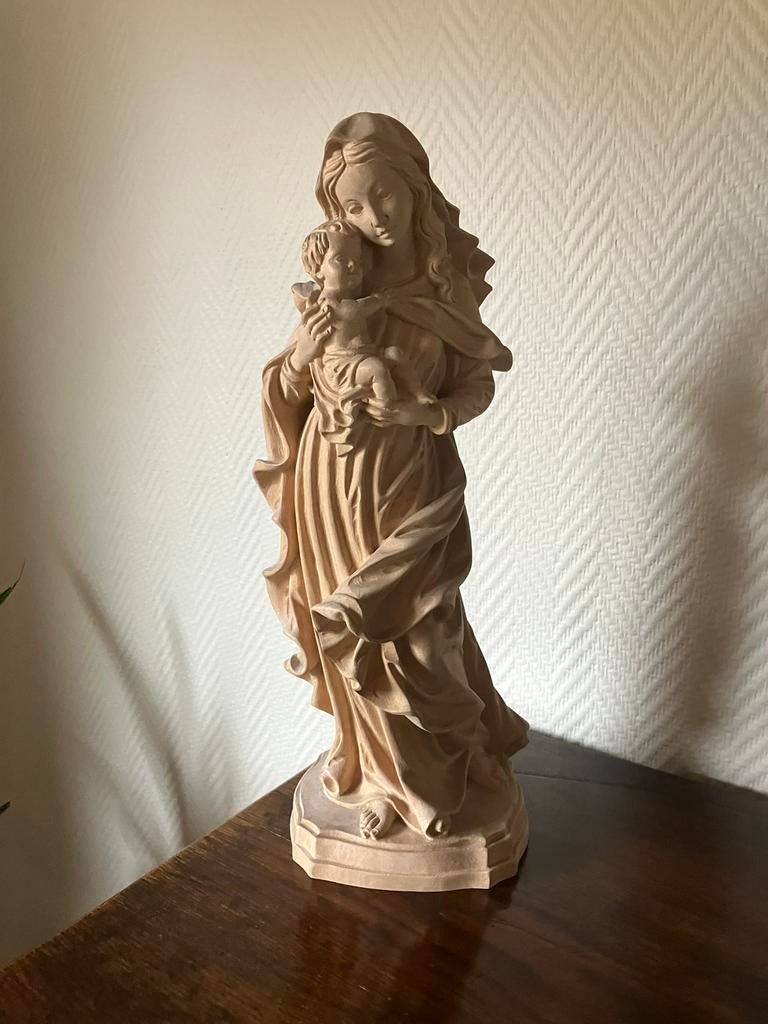 Gottfried Moroder beeld Madonna met kind, Antiek en Kunst, Kunst | Beelden en Houtsnijwerken, Ophalen