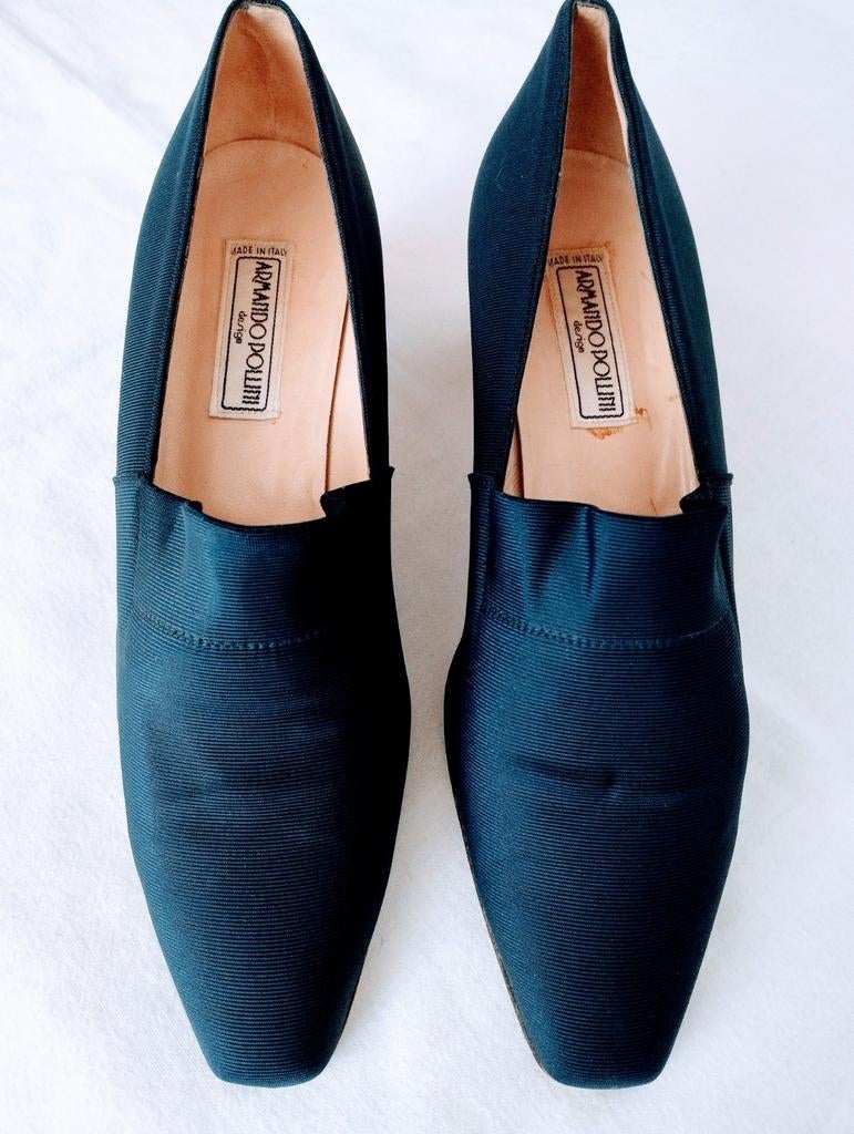 Chaussures ARMANDO POLLINI porté 2X en bleu taille 38, Zo goed als nieuw, Blauw