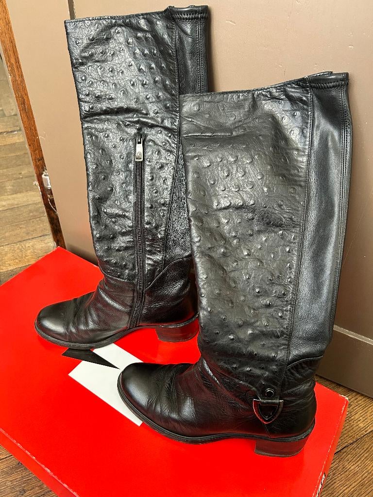 Bottes en cuir noir Nouchka, pointure 37, Kleding | Dames, Schoenen, Ophalen, Hoge laarzen, Zwart, Nouchka