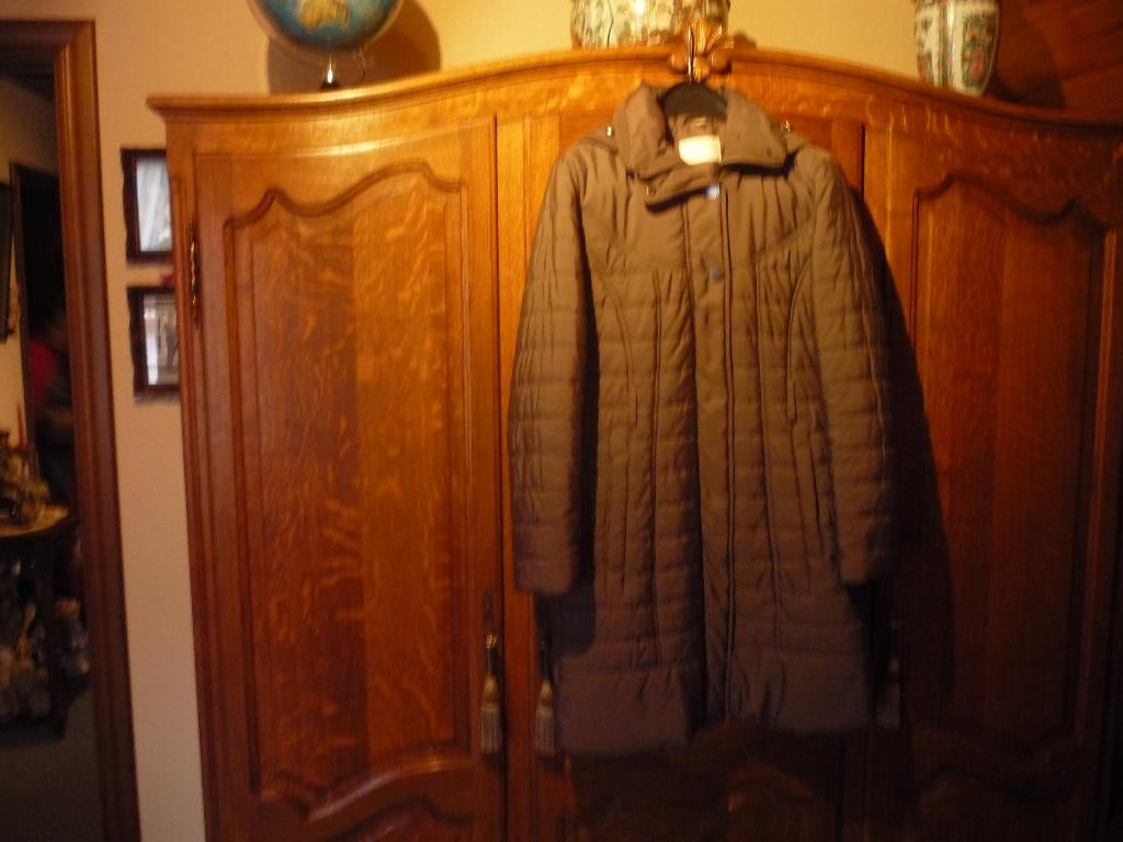 3/4 vest met kap, Grijs, Gedragen, Ophalen, ANDERE