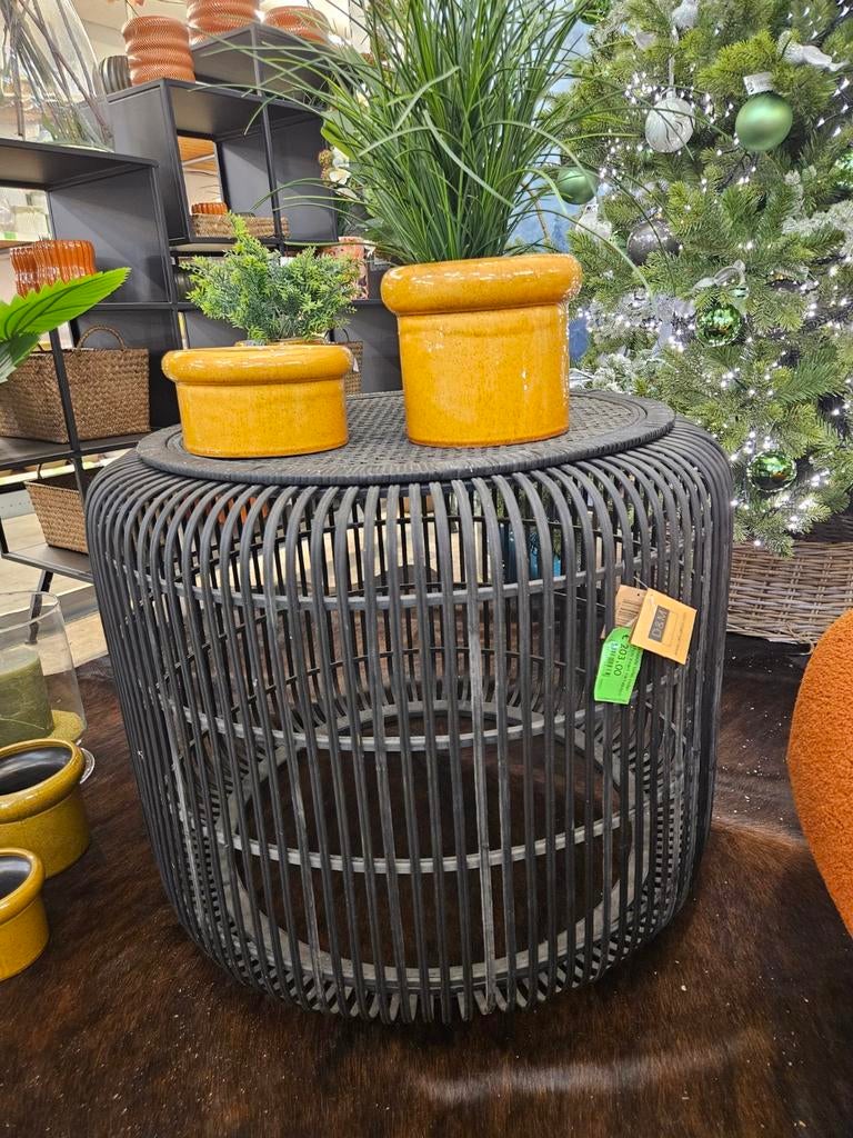 Rieten tafel, Huis en Inrichting, Tafels | Salontafels, Ophalen