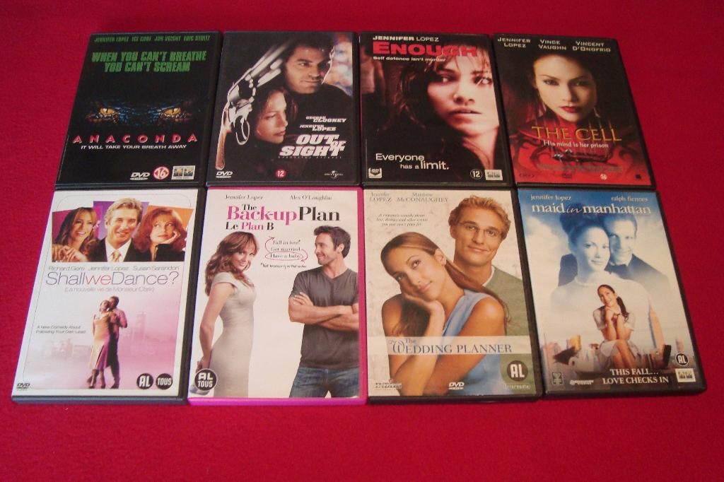 12 dvd's met jennifer lopez, Ophalen of Verzenden, Actiekomedie