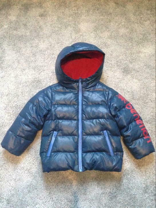 Veste d'hiver en duvet Benetton, 3-4 ans, 100cm, Enlèvement, Comme neuf
