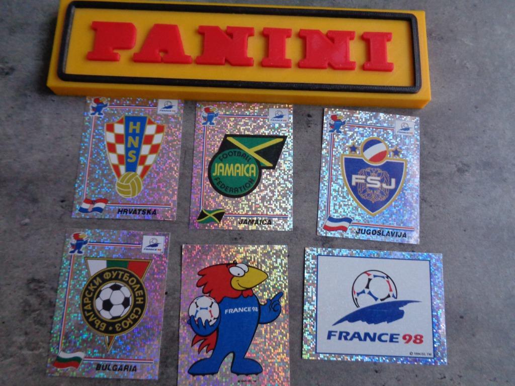 PANINI AUTOCOLLANTS DE FOOTBALL COUPE DU MONDE 98 FRANCE EMB, Enlèvement ou Envoi