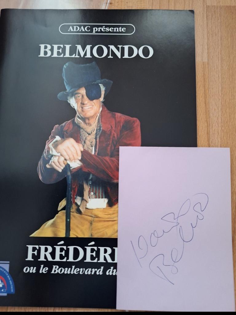 Autographe original de J-P BELMONDO + photo originale, Enlèvement ou Envoi, Signé