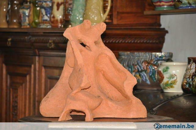 §  sculpture terre cuite anonyme, Antiquités & Art, Enlèvement
