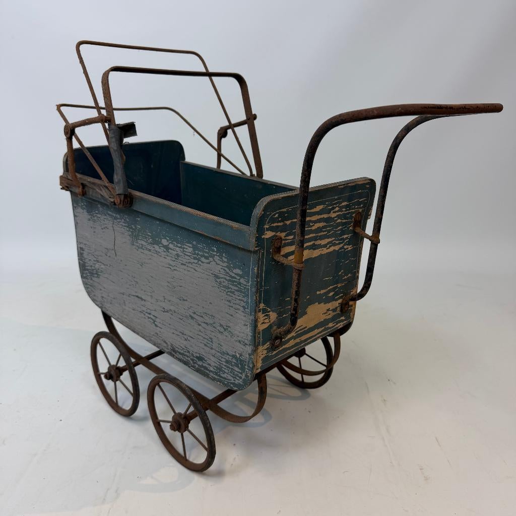 Antieke poppenwagen, Antiek en Kunst, Antiek | Speelgoed, Ophalen of Verzenden