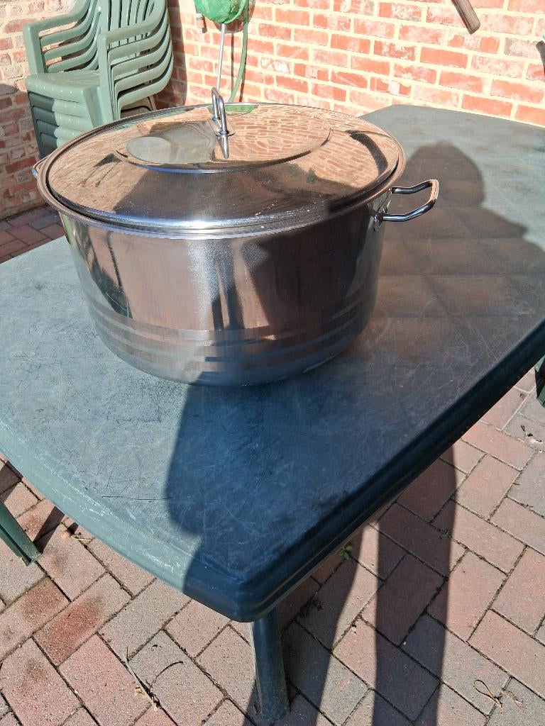 grote ketel van 60 liter, Ophalen of Verzenden, Zo goed als nieuw, Inox
