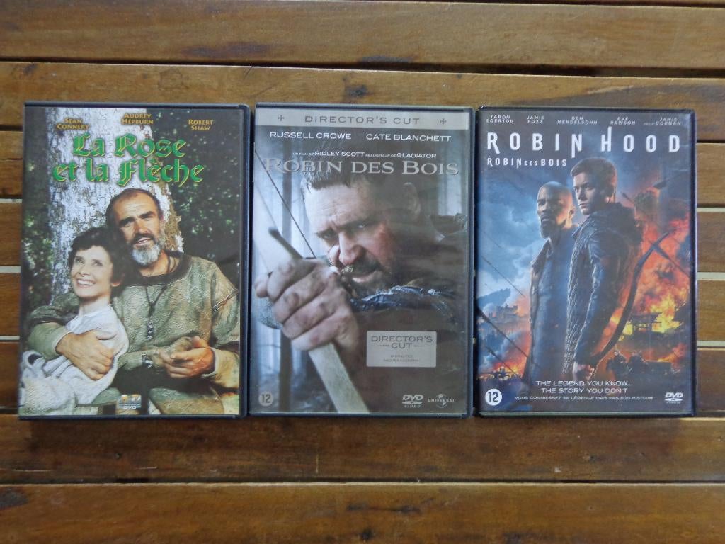 )))  Robin des Bois  //  3 Films  (((, Tous les âges, Enlèvement ou Envoi, Comme neuf