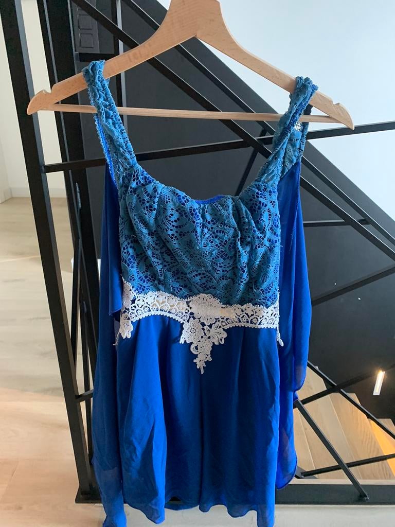Short jurk - 38, Zo goed als nieuw, Maat 38/40 (M), Blauw, Overige typen