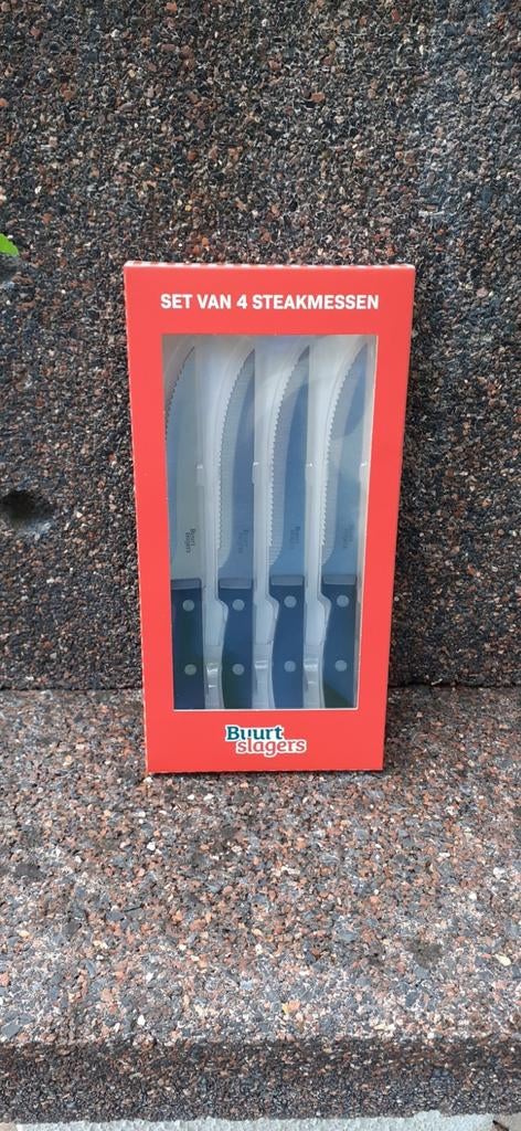 Set 4 steakmessen, Ophalen of Verzenden, Nieuw