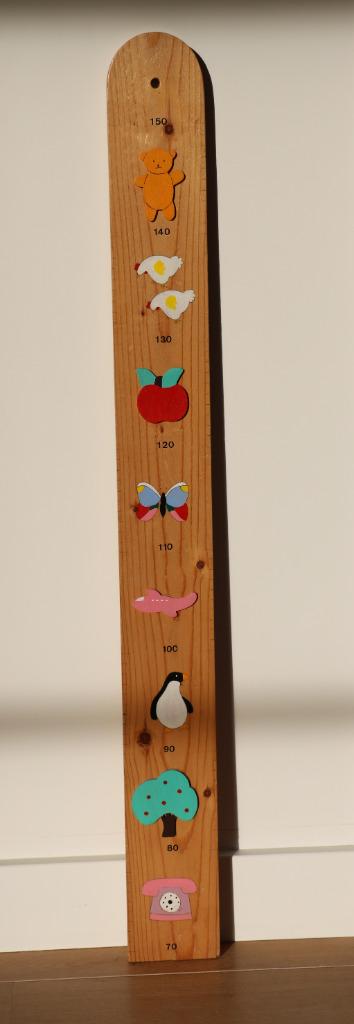 Toise en bois massif 70-150 cm, Enfants & Bébés, Enlèvement, Utilisé, Décoration murale
