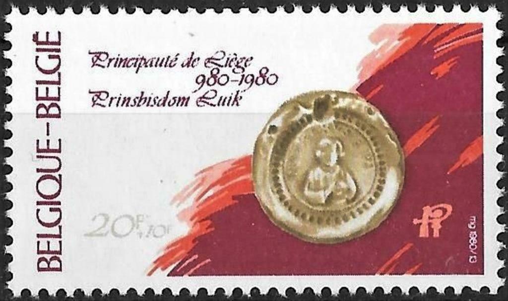 België Millennium Luik, Postzegels en Munten, Frankeerzegel, Ophalen of Verzenden, Postfris, Postfris
