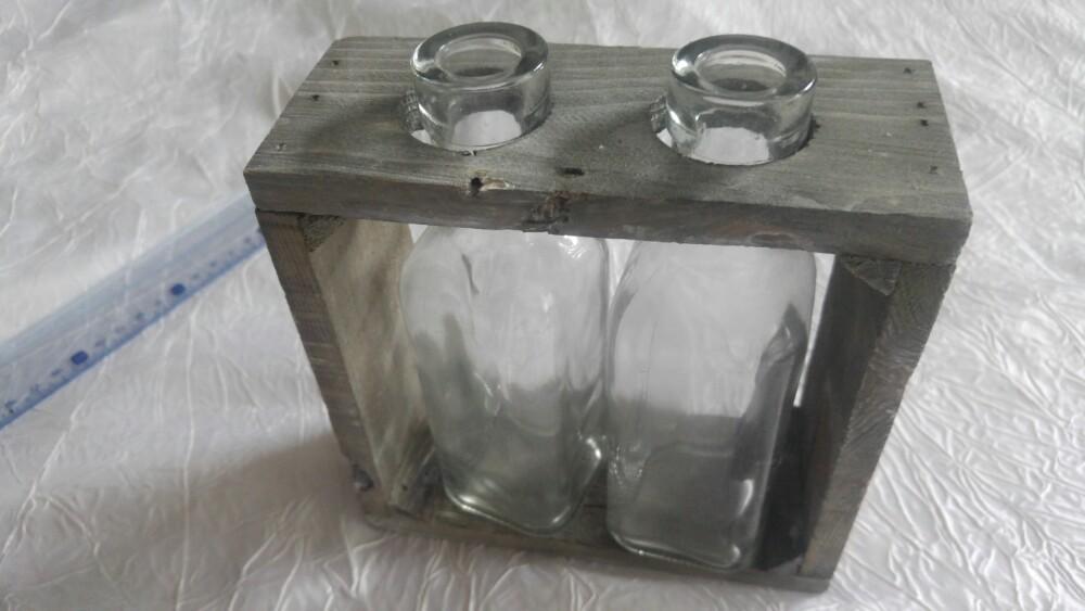 Lot de 2 vases decoratives en verre, Enlèvement ou Envoi, Comme neuf, Verre