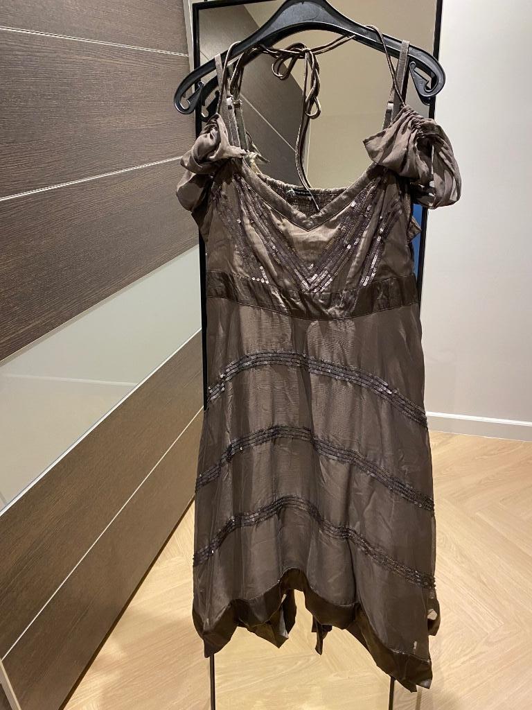 Kleed steps, Vêtements | Femmes, Robes, Taille 42/44 (L), Enlèvement ou Envoi, Comme neuf, Brun