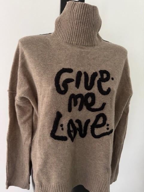 ZGAN Give Me Love coltrui Zadig & Voltaire mt XS, Zadig & Voltaire, Verzenden, Beige, Zo goed als nieuw