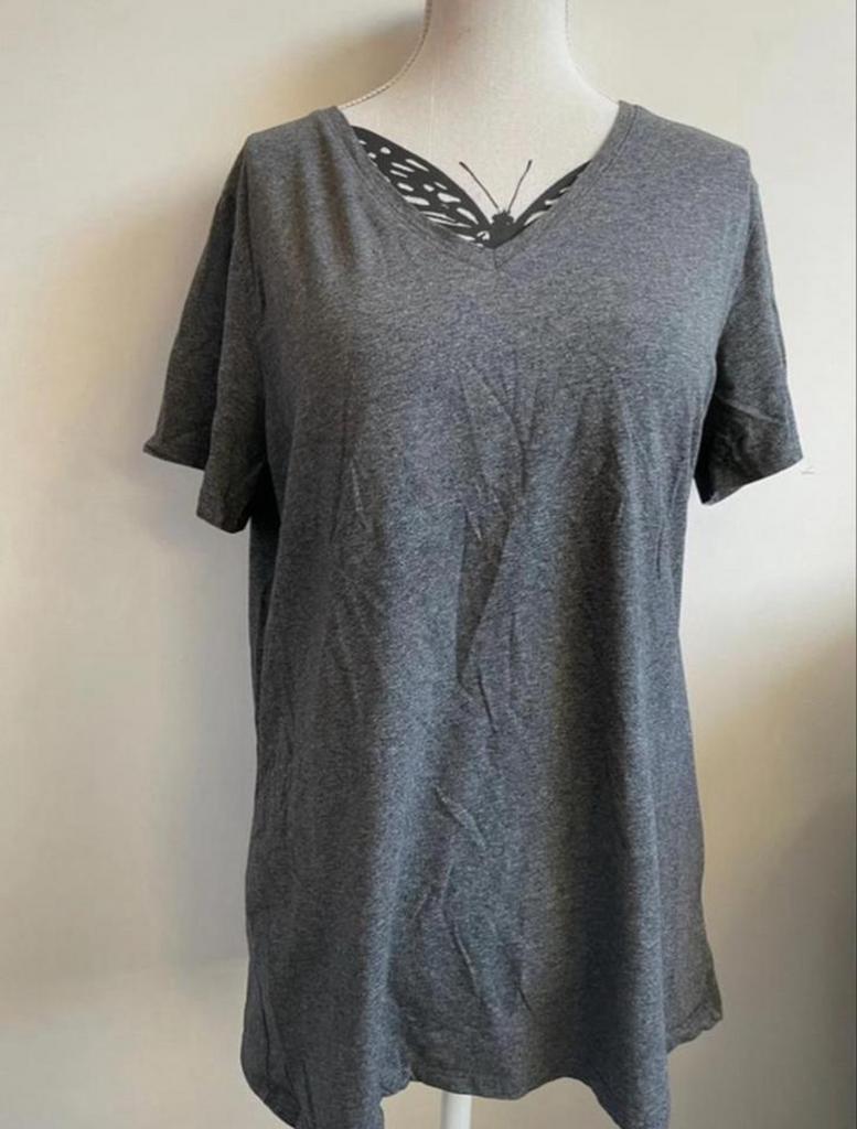 Basic katoenen t-shirt XL grijs als nieuw c&a, Ophalen of Verzenden, Zo goed als nieuw, Maat 56/58 (XL), Grijs