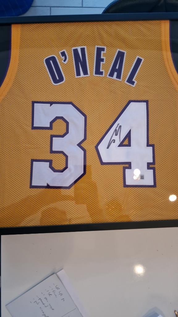 Maillot signé Nba Shaquille O neal Lakers certificat coa et, Enlèvement ou Envoi, Neuf