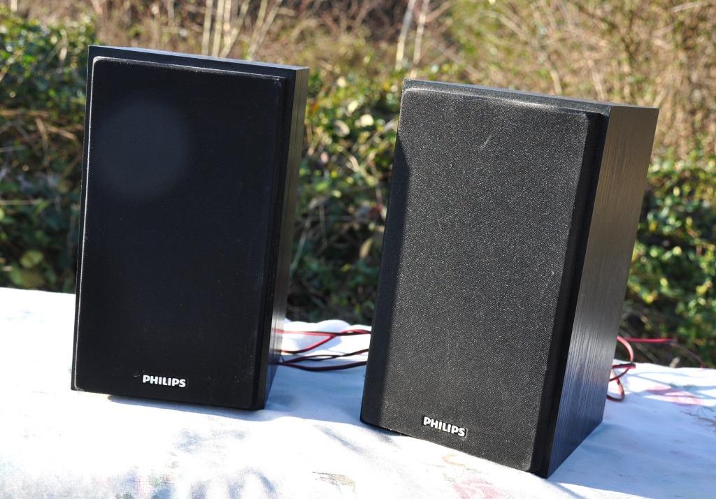 paire d'enceinte philips 4 ohm, Enlèvement ou Envoi, Utilisé, Philips