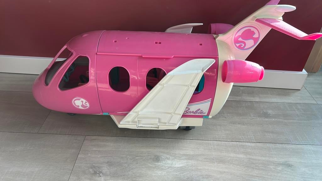 Barbie vliegtuig, Ophalen, Gebruikt