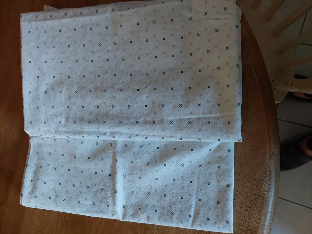 Lakens voor kinderbed voor matras 60x120cm - 2 stuks, Enlèvement ou Envoi, Comme neuf, Blanc, Garçon ou Fille