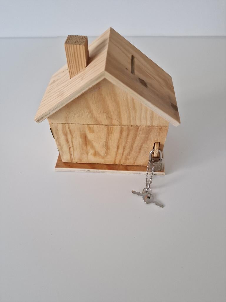 Tirelire en bois, Enlèvement, Neuf, Bois