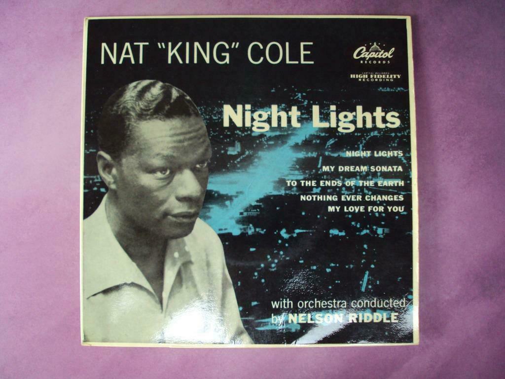 Single: "Nat King Cole" Night Lights anno 1956, Enlèvement ou Envoi, Jazz et Blues