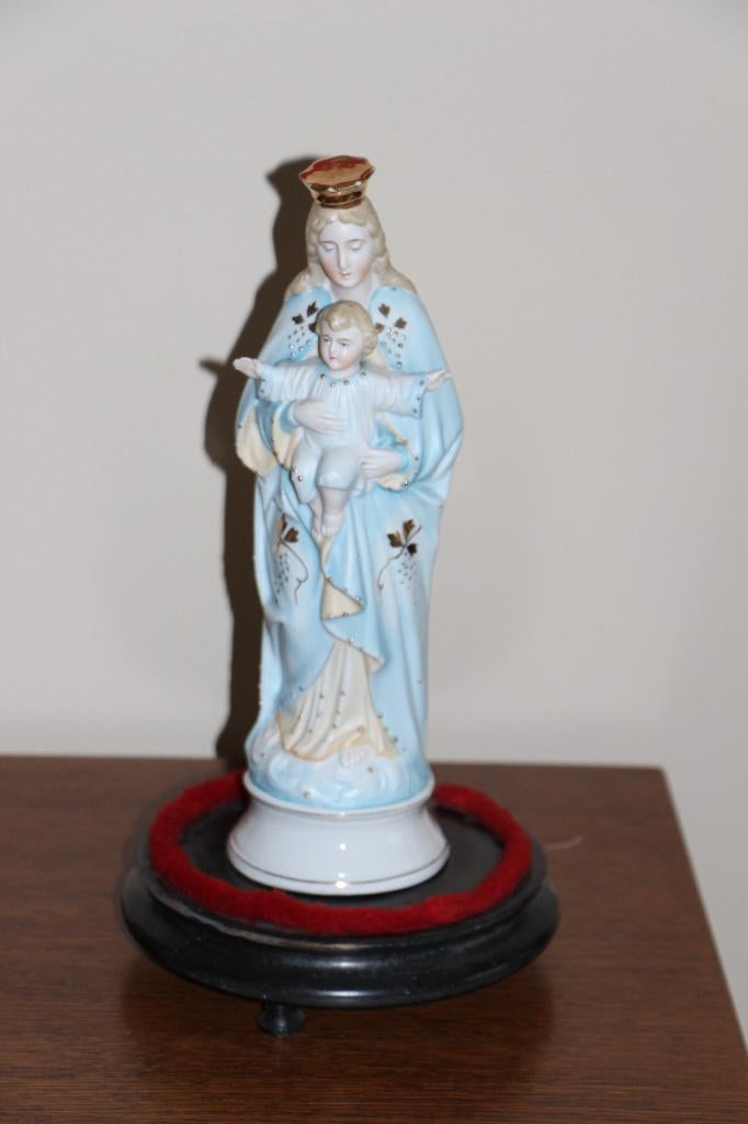 Biscuit porselein OLV met kind, Antiek en Kunst, Ophalen