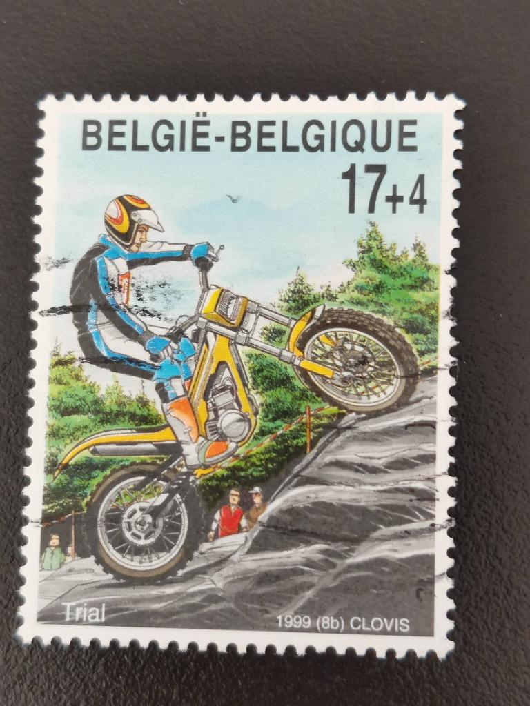 Belgie 1999 - motorsport - toeslagzegel, Ophalen of Verzenden, Gestempeld, Sport