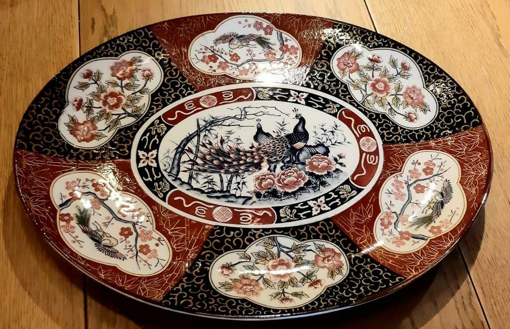 Twee Chinese ovalen porseleinen schotels, Ophalen