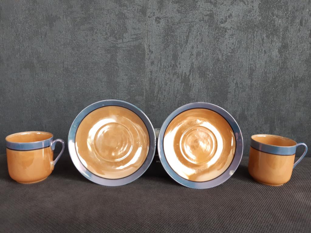 2 tasses avec soucoupe, Antiquités & Art, Enlèvement