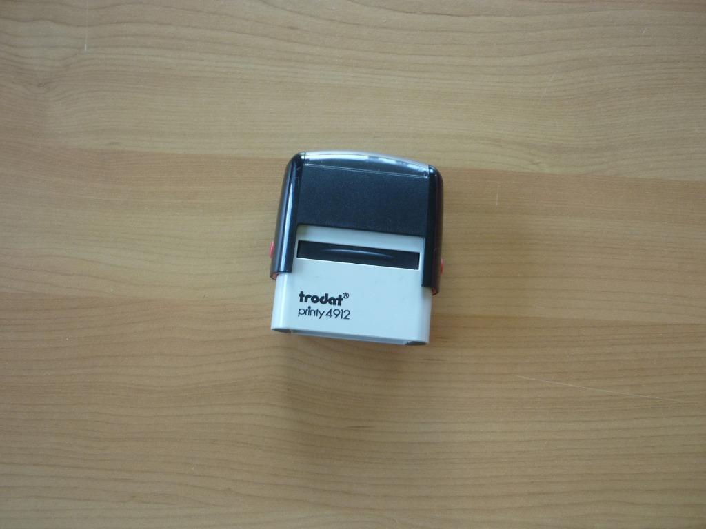 Trodat Printy 4912 zelfinktende stempel, Ophalen of Verzenden