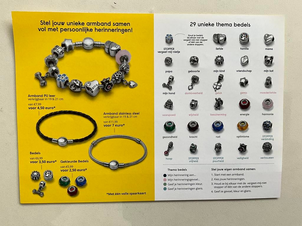 Spaarkaart Delhaize Herinneringen armband, Enlèvement ou Envoi
