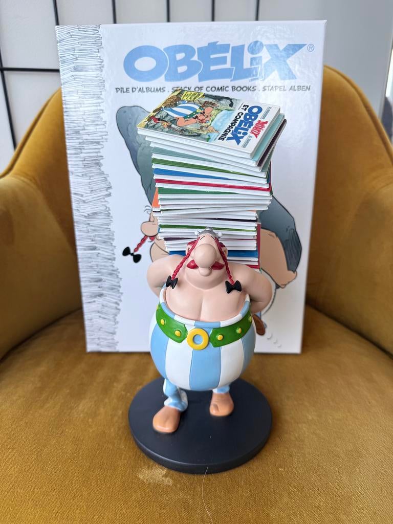 FIGUUR OBELIX PLASTOY COLLECTOYS ASTERIX REF 124 27 CM, Collections, Personnages de BD, Enlèvement ou Envoi, Astérix et Obélix